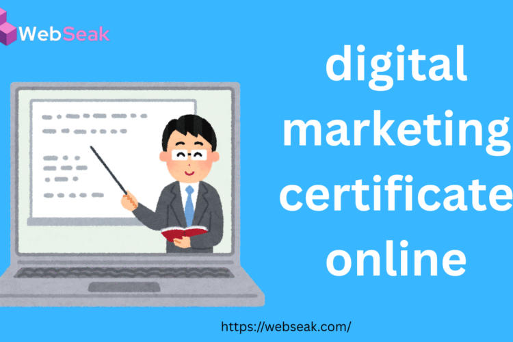 Digital Marketing Certificate Online