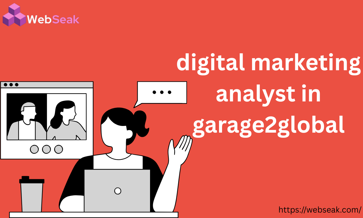 Digital Marketing Analyst in Garage2Global